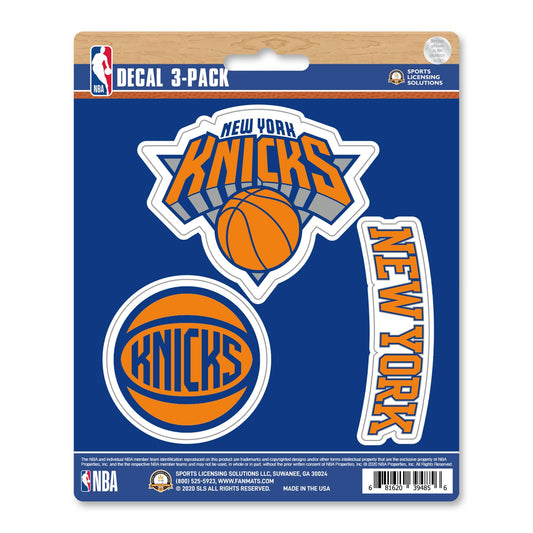 New York Knicks 3 Piece Decal Sticker Set - New York Knicks