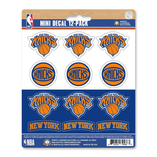 New York Knicks 12 Count Mini Decal Sticker Pack - New York Knicks