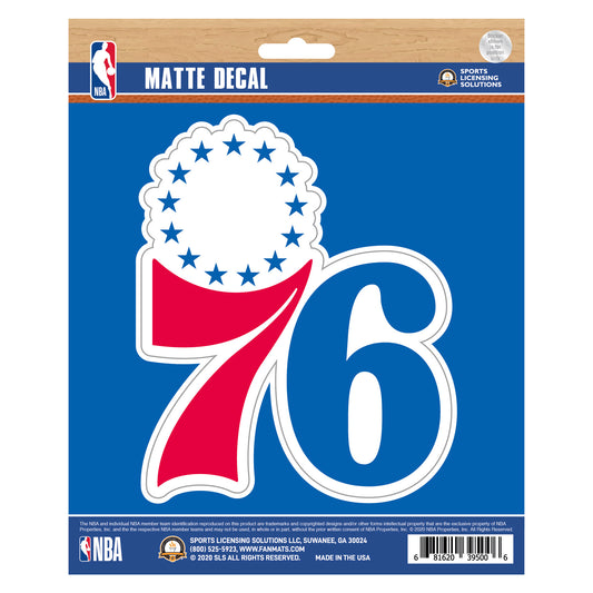 Philadelphia 76ers Matte Decal Sticker