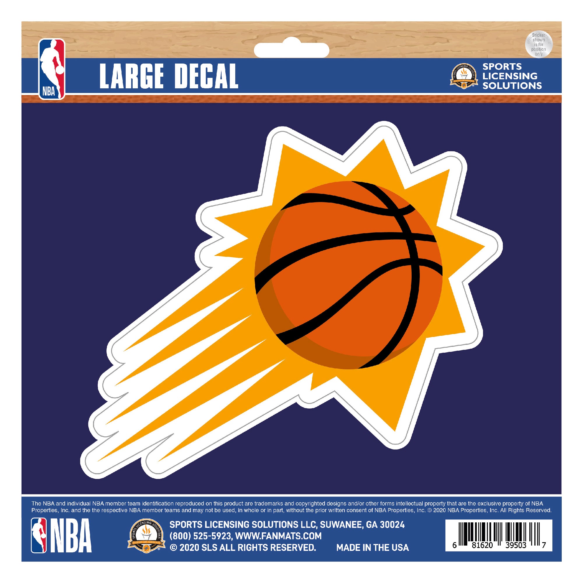 Phoenix Suns Large Decal Sticker