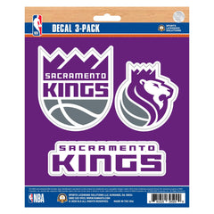 Sacramento Kings 3 Piece Decal Sticker Set - Sacramento Kings