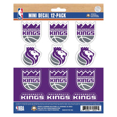 Sacramento Kings 12 Count Mini Decal Sticker Pack - Sacramento Kings