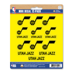 Utah Jazz 12 Count Mini Decal Sticker Pack