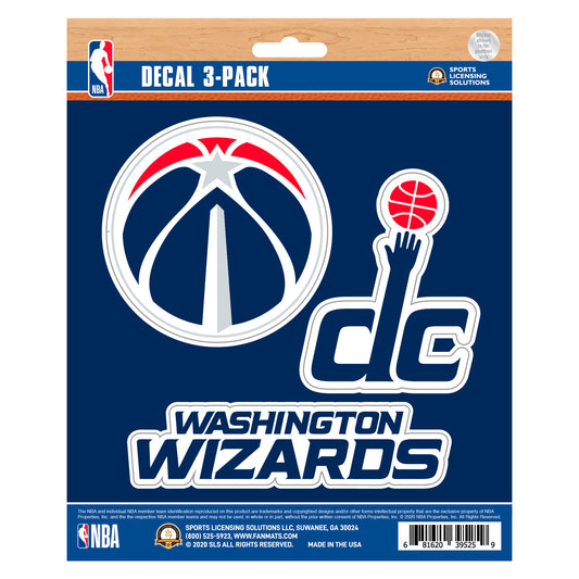 Washington Wizards 3 Piece Decal Sticker Set