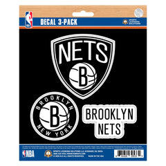 Brooklyn Nets 3 Piece Decal Sticker Set - Brooklyn Nets