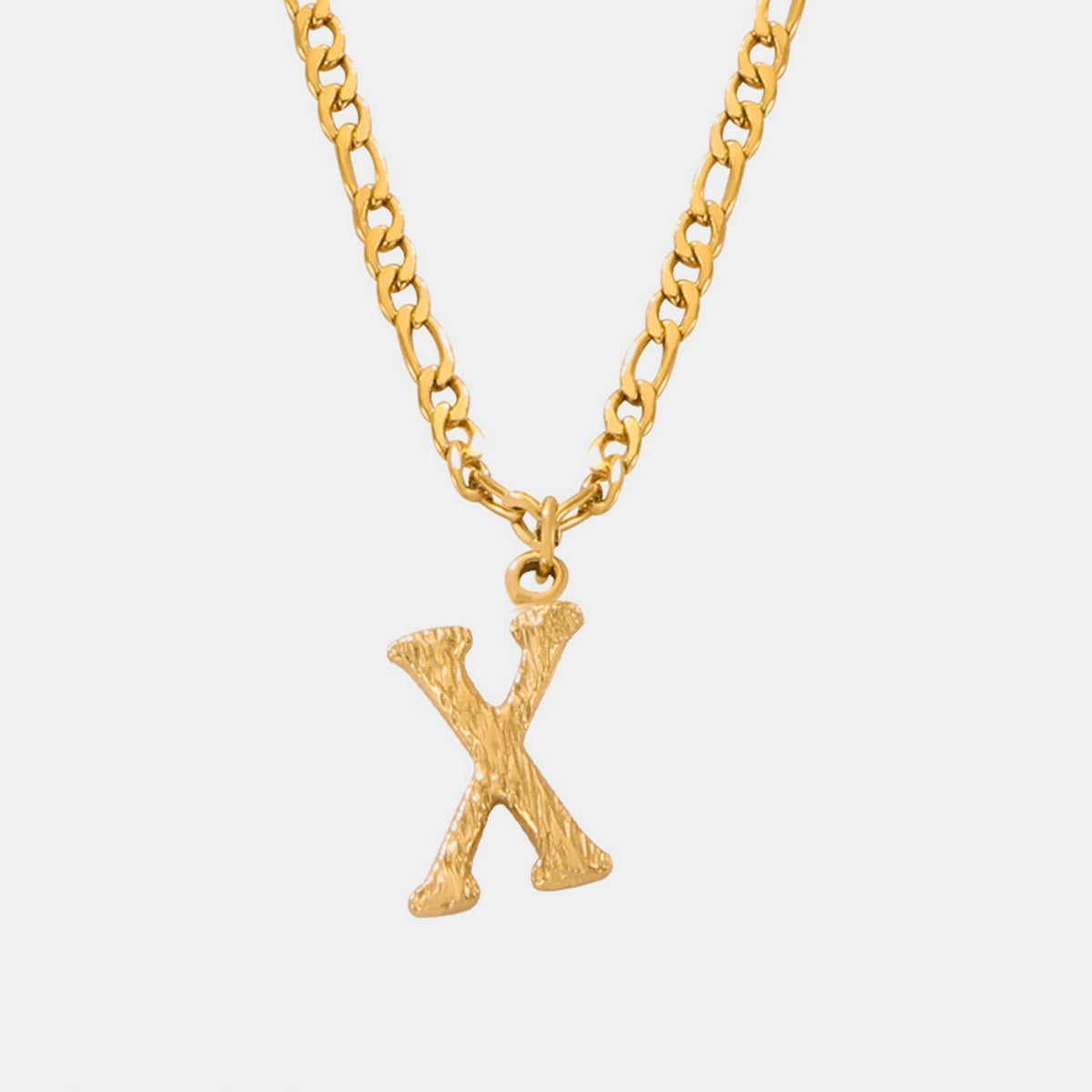 Titanium Steel Letter Pendant Necklace Trendsi