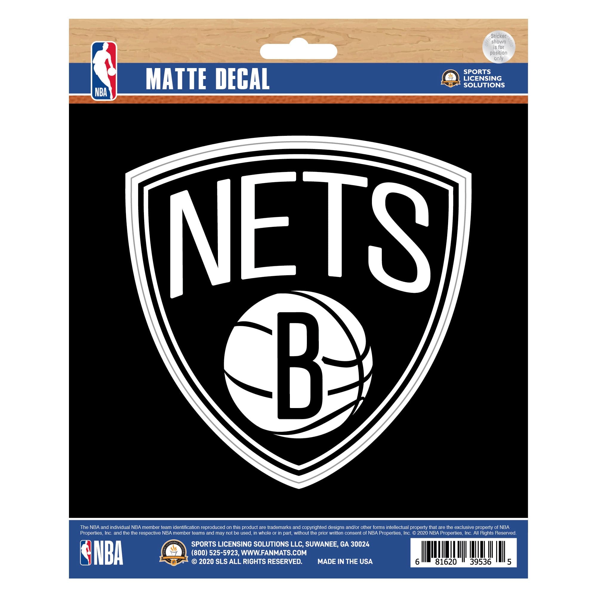 Brooklyn Nets Matte Decal Sticker - Brooklyn Nets