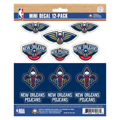 New Orleans Pelicans 12 Count Mini Decal Sticker Pack