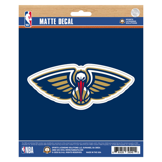 New Orleans Pelicans Matte Decal Sticker