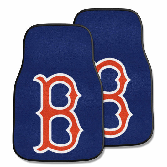 Boston Red Sox Front Carpet Car Mat Set - 2 Pieces - Boston Red Sox