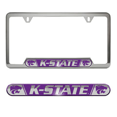 Kansas State Wildcats Embossed License Plate Frame, 6.25in x 12.25in