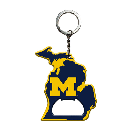 Michigan Wolverines Keychain Bottle Opener