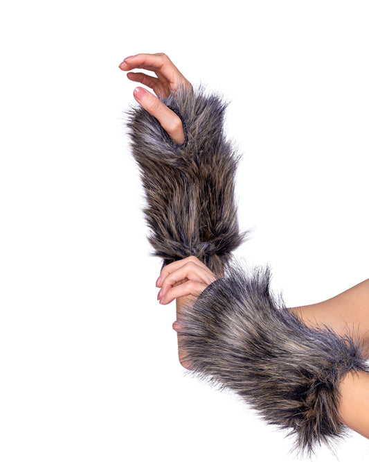 Roma Costume 6352 Pair of Faux Fur Wolf Gloves