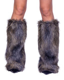 Roma Costume 6353 Pair of Faux Fur Wolf Leg Warmers