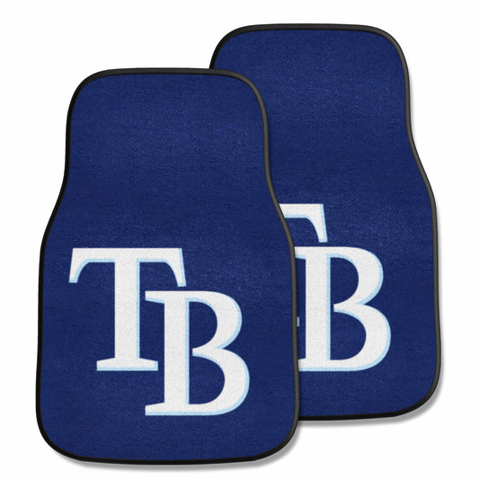 Tampa Bay Rays Front Carpet Car Mat Set - 2 Pieces