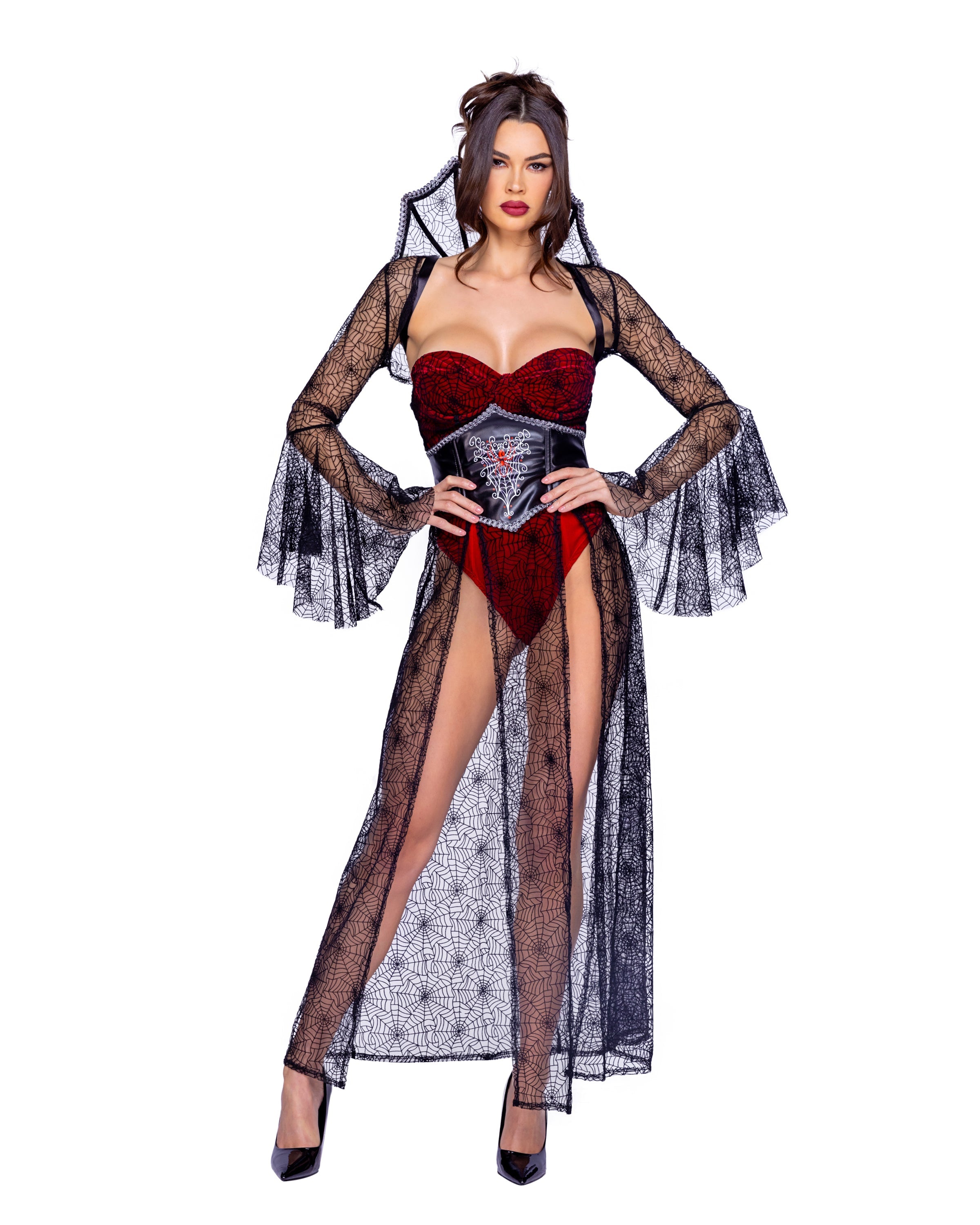 Roma Costume 6376 4pc Black Widow - Roma Costume