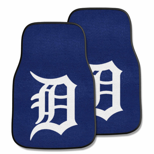 Detroit Tigers Front Carpet Car Mat Set - 2 Pieces