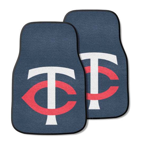 Minnesota Twins Front Carpet Car Mat Set - 2 Pieces - Minnesota Twins