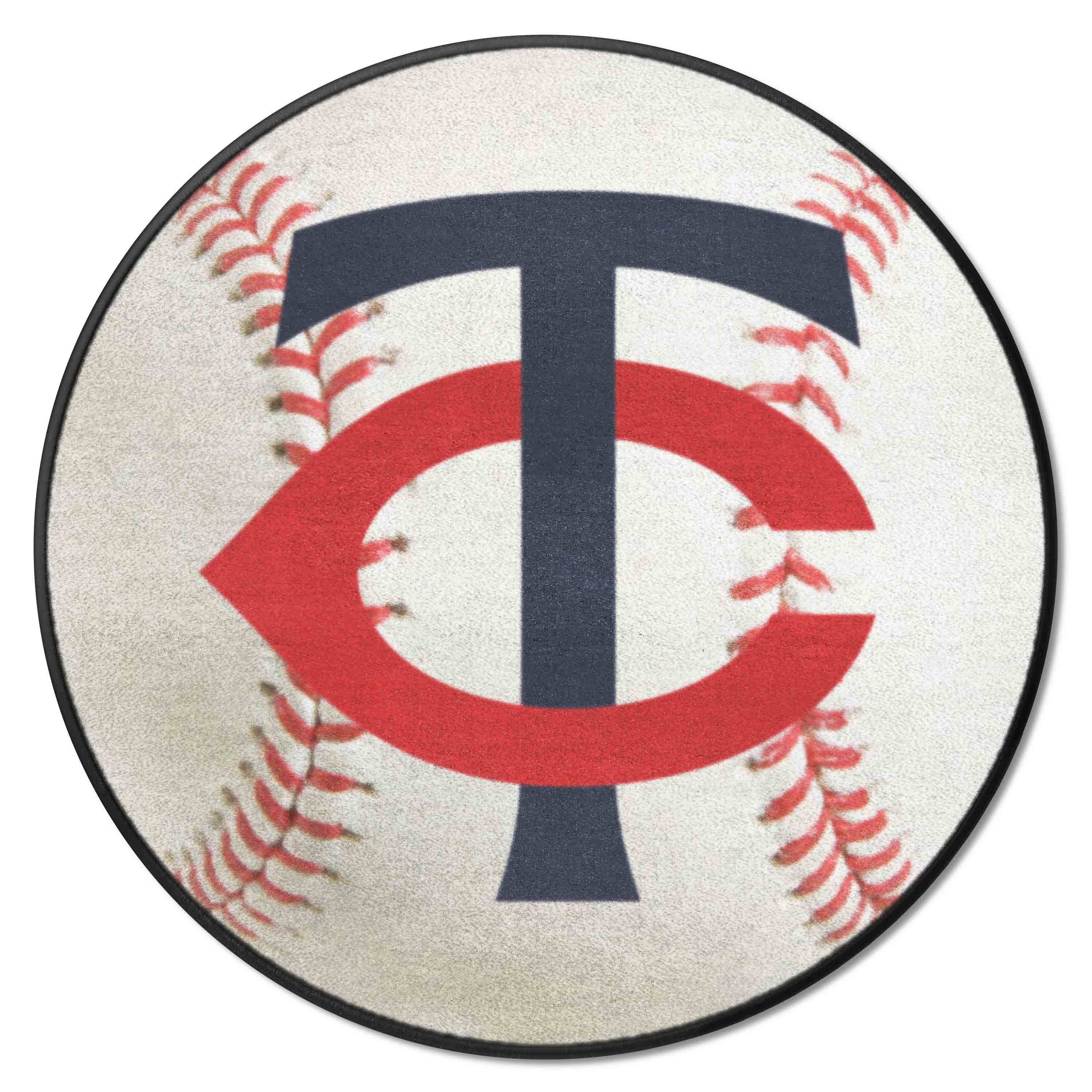 Minnesota Twins Baseball Rug - 27in. Diameter - Minnesota Twins