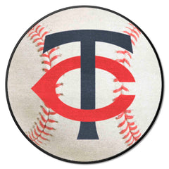 Minnesota Twins Baseball Rug - 27in. Diameter - Minnesota Twins