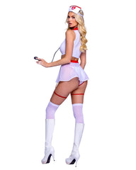 Roma Costume 6406 4pc On Call Nurse Costume - Roma Costume