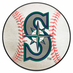 Seattle Mariners Baseball Rug - 27in. Diameter