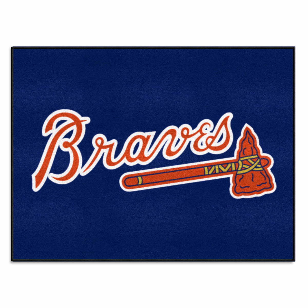 Atlanta Braves All-Star Rug - 34 in. x 42.5 in. "Braves" Logo - Atlanta Braves