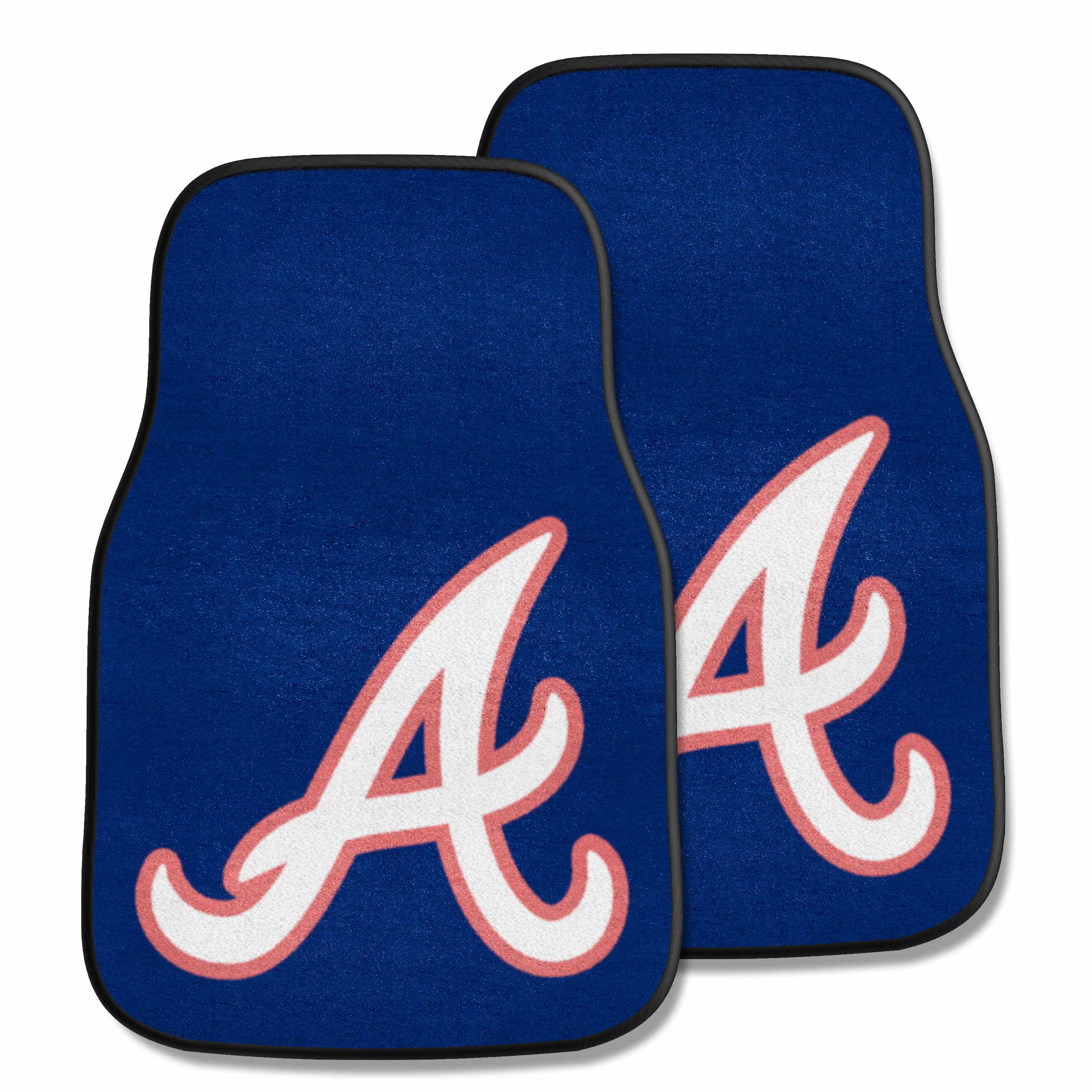 Atlanta Braves Front Carpet Car Mat Set - 2 Pieces - Atlanta Braves