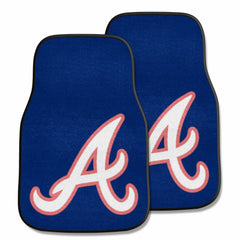 Atlanta Braves Front Carpet Car Mat Set - 2 Pieces