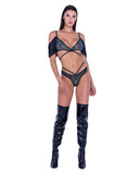 Roma Costume 6438 Sequin Fishnet Strappy Shorts