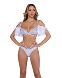 Roma Costume 6437 Sequin Fishnet Top