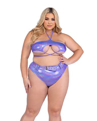 Roma Costume 6439 Shimmer Top with Underboob Cutout - Roma Costume