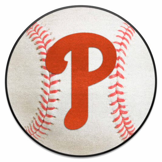 Philadelphia Phillies Baseball Rug - 27in. Diameter