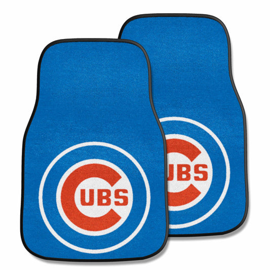 Chicago Cubs Front Carpet Car Mat Set - 2 Pieces