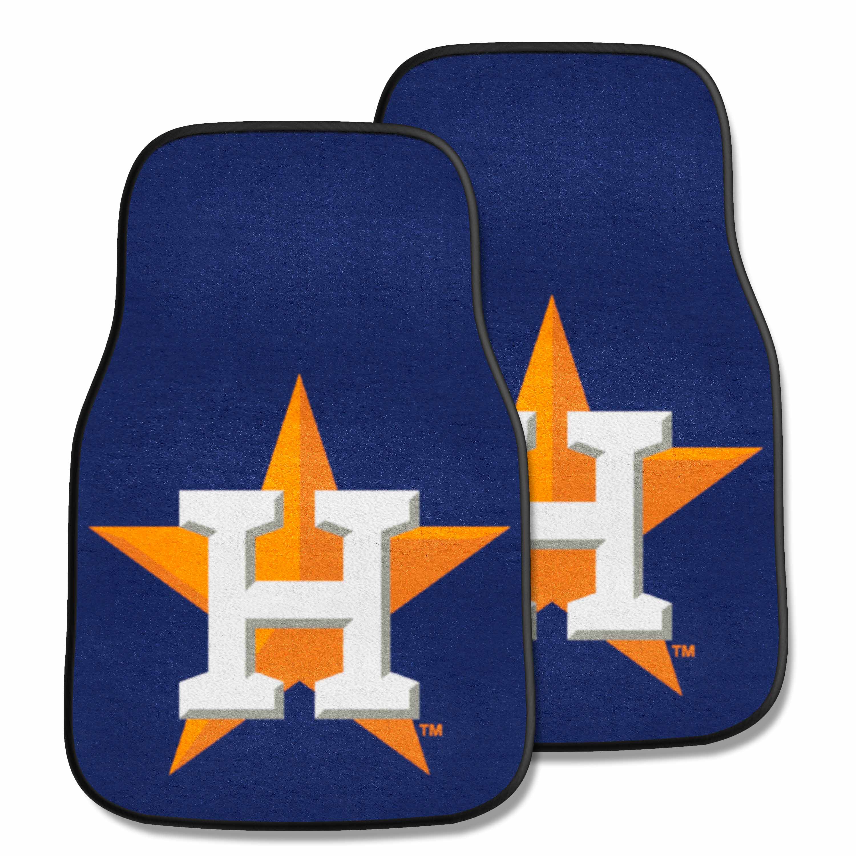 Houston Astros Front Carpet Car Mat Set - 2 Pieces - Houston Astros