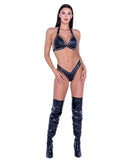 Roma Costume 6488 2PC Faux Leather Bikini Set