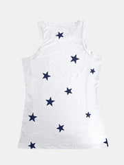 Full Size Star Round Neck Tank - Trendsi