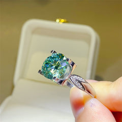 5 Carat Moissanite Zircon 925 Sterling Silver Ring