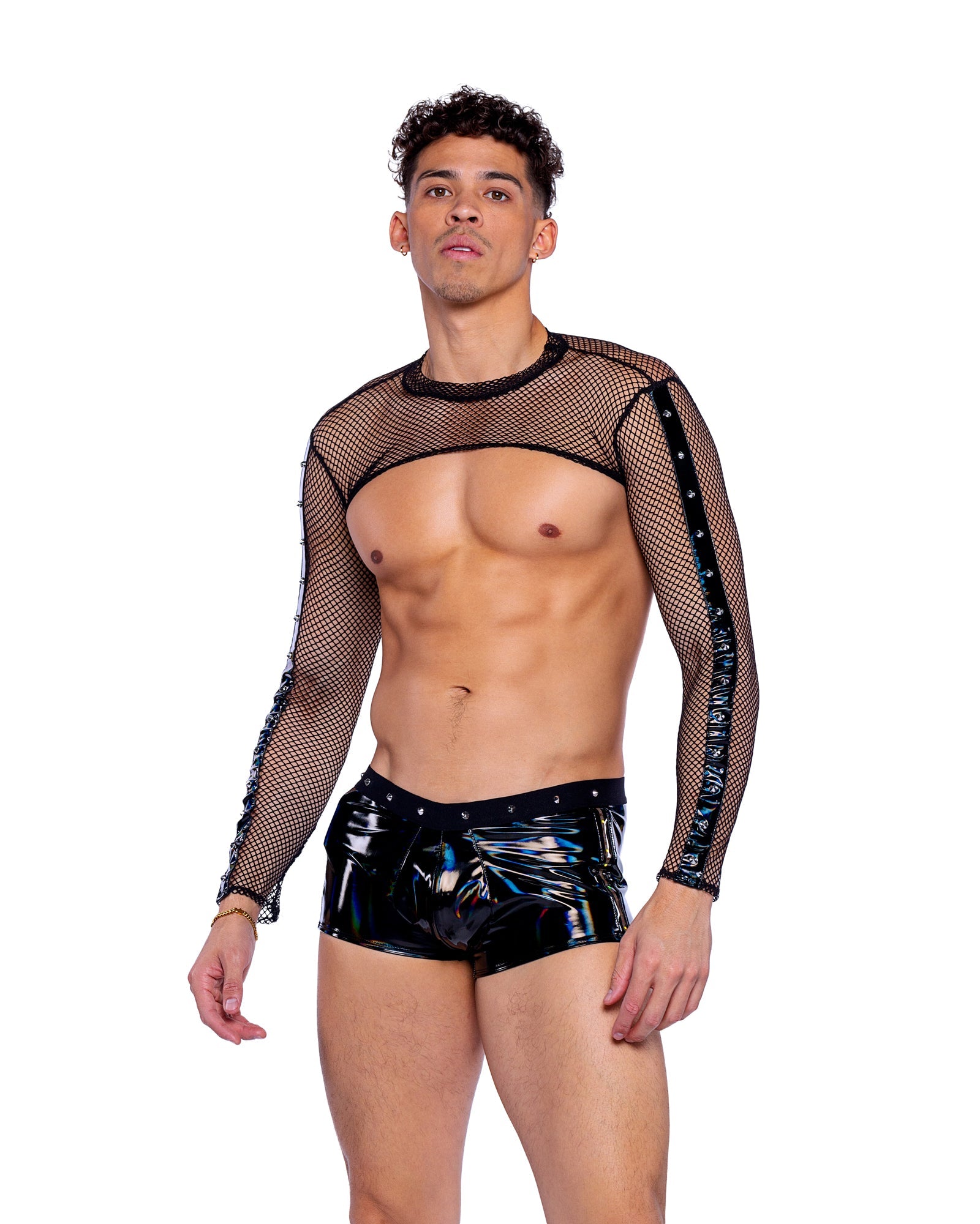 Roma Costume 6513 Vinyl with Iridescent Pint Shorts