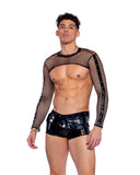 Roma Costume 6513 Vinyl with Iridescent Pint Shorts