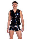 Roma Costume 6515 Vinyl with Iridescent Print Shorts - Flyclothing LLC