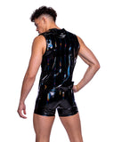 Roma Costume 6515 Vinyl with Iridescent Print Shorts - Flyclothing LLC