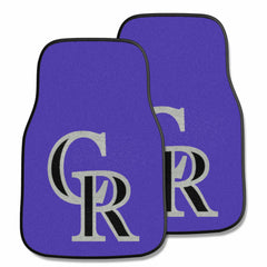 Colorado Rockies Front Carpet Car Mat Set - 2 Pieces - Colorado Rockies