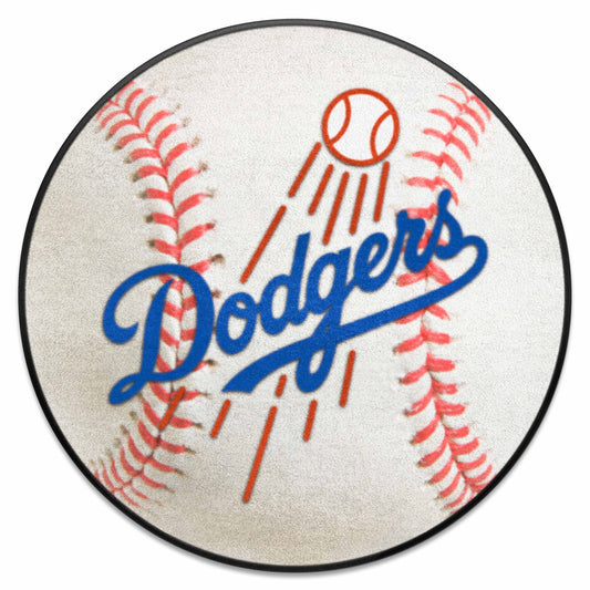 Los Angeles Dodgers Baseball Rug - 27in. Diameter