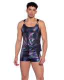 Roma Costume 6530 Rainbow Shimmer Camouflage Shorts