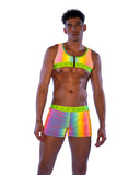 Roma Costume 6533 Reflective Cropped Top - Flyclothing LLC