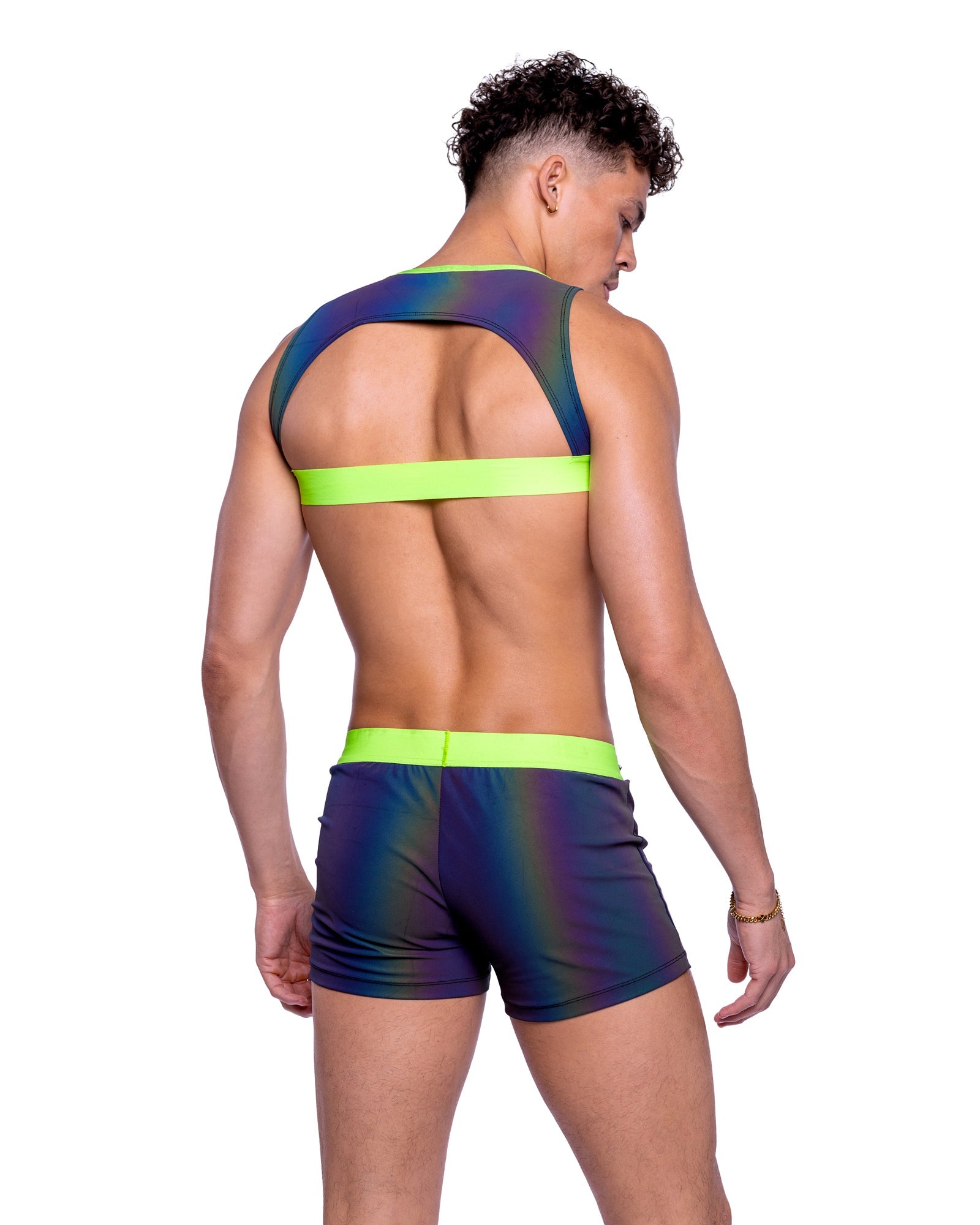 Roma Costume 6536 Reflective Shorts with Stud Details - Flyclothing LLC