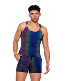 Roma Costume 6538 Reflective Shorts with Zipper Pockets