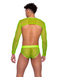 Roma Costume 6540 Reflective & Fishnet Briefs - Flyclothing LLC