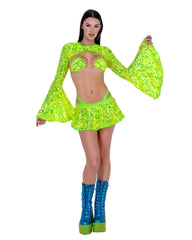 Roma Costume 6414 Sequin Flare Skirt - Roma Costume